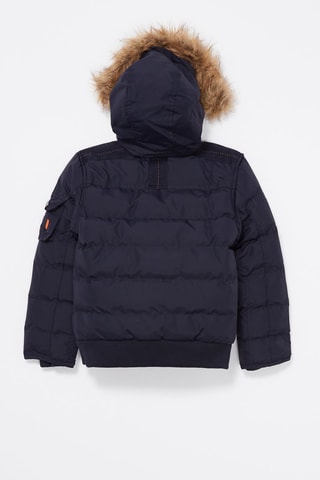 Gewatteerde Jas Ecoflik Marineblauw