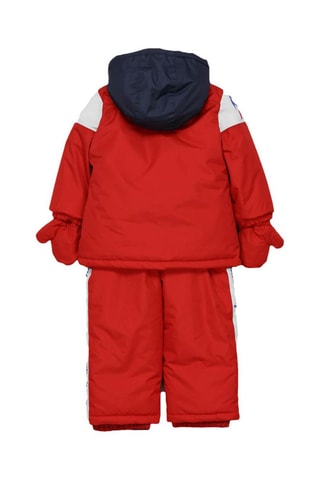 Windjack met Capuchon en Ski-tuinbroek Memont Rood
