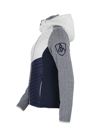 Fleece Jasje Amir - Marineblauw en Wit