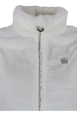 Mouwloos fleece jasje Avril - Ecru