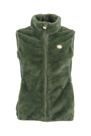 Mouwloos fleece jasje Avril - Kaki