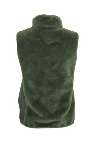 Mouwloos fleece jasje Avril - Kaki
