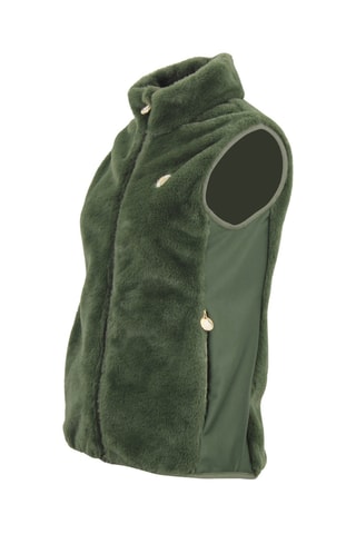 Mouwloos fleece jasje Avril - Kaki