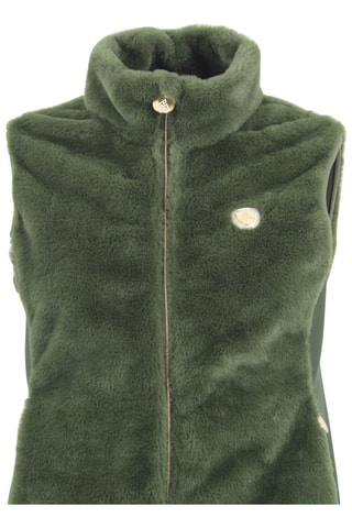 Mouwloos fleece jasje Avril - Kaki