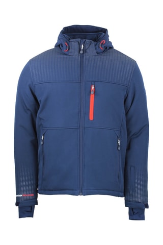Fleece Ski-jasje Softshell Cabraplus - Marineblauw