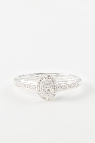 Anel 
Ouro branco e diamantes