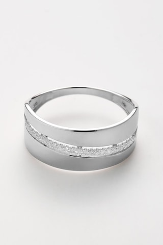 Anel Madison Ouro branco e diamantes