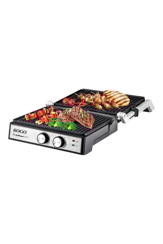 Plancha électrique gril et sandwich - 29 x 24,6 cm - 2000 W