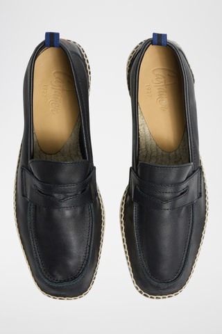 Leren Espadrilles Nacho - Zwart