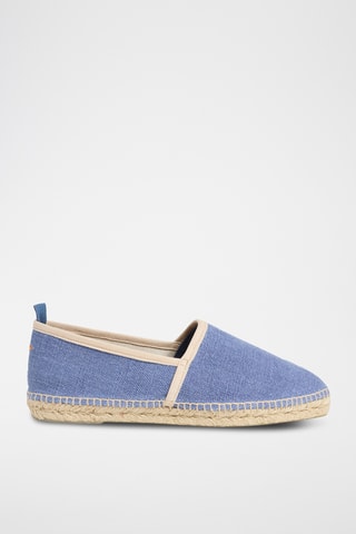 Linnen Espadrilles Paul - Indigoblauw