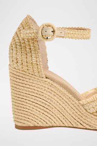 Espadrilles met Sleehak Corina - Beige