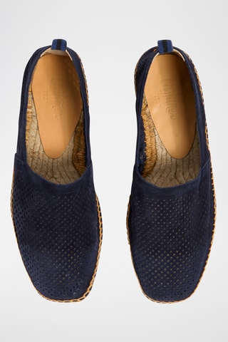 Leren Espadrilles Pablo - Marineblauw