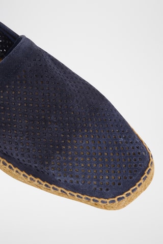 Leren Espadrilles Pablo - Marineblauw