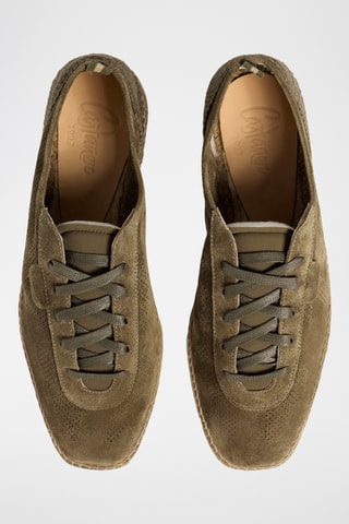 Leren Espadrilles Tomas - Kaki