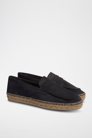 Leren Espadrilles Nacho - Blauw