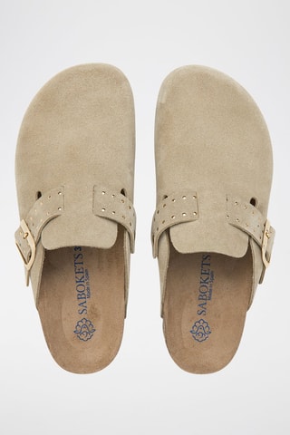 Mules em nobuck - Caqui