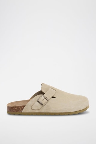 Mules em nobuck - Caqui