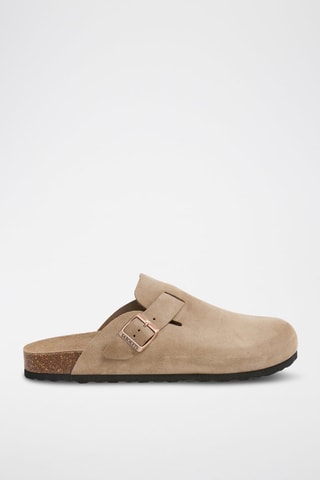 Mules em nobuck - Castanho