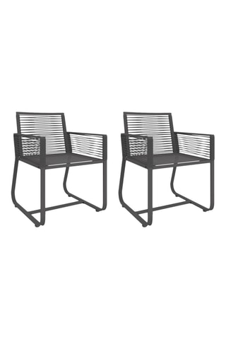 2 cadeiras de jardim Varna - 55 x 60 x 78cm