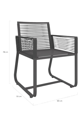 2 cadeiras de jardim Varna - 55 x 60 x 78cm