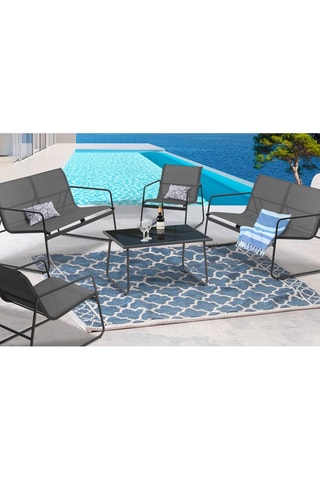 Conjunto de jardim V2 - 75 x 44,5 x 41 cm - 6 lugares