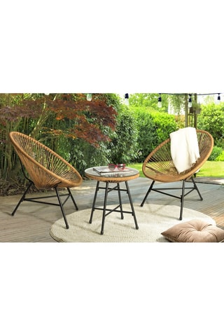 Conjunto de jardim Ibiza - 45 x 45 cm - 2 lugares