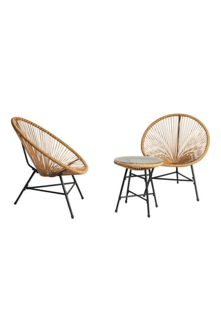 Conjunto de jardim Ibiza - 45 x 45 cm - 2 lugares