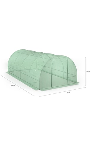 Estufa túnel de jardim - 60 x 30 x 20 m - 18 m²