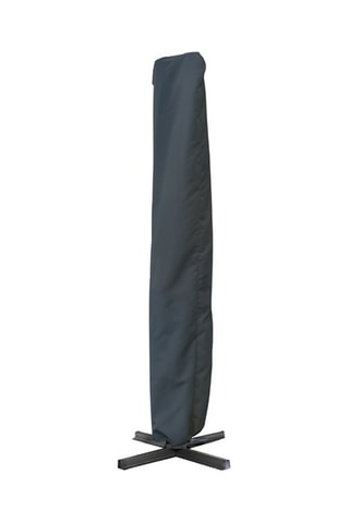 Parasol 360° - Déporté et avec housse - 12 m² - Anthracite et gris clair