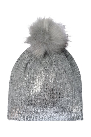 Muts met Pompon - Grijs