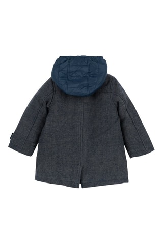 Wollen 2-in-1 Jas - Grijs en Donkerblauw