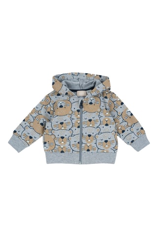 Sweater met Capuchon - Lichtgrijs
