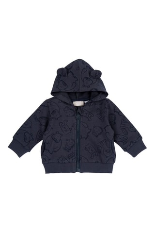 Sweater met Capuchon en Oortjes - Marineblauw