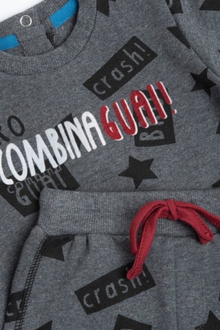Sweater en Joggingbroek - Gemêleerd Grijs