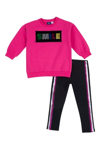 Sweater en Legging - Roze en Zwart