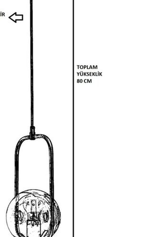 Hanglamp Ahy Tekeli - Goudkleurig en Wit