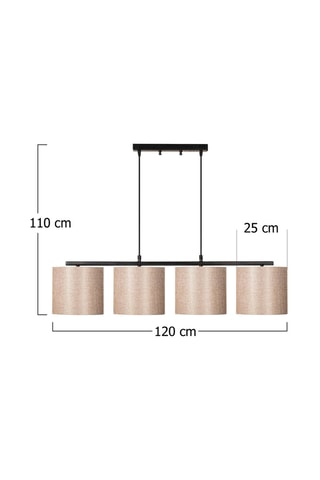 Hanglamp Valiz Zwart en Crèmekleurig