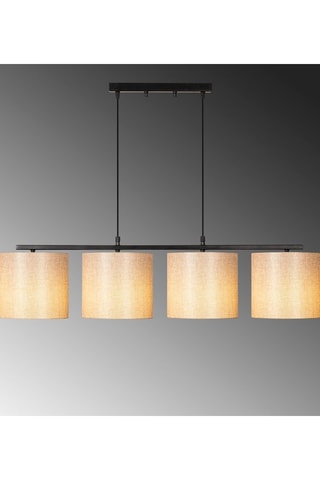 Hanglamp Valiz Zwart en Crèmekleurig