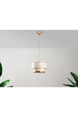 Hanglamp Cake  Wit en Goudkleurig