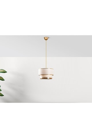 Hanglamp Cake  Wit en Goudkleurig