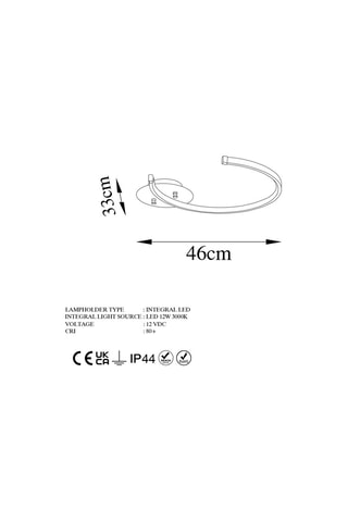Ledhanglamp Moon Goudkleurig