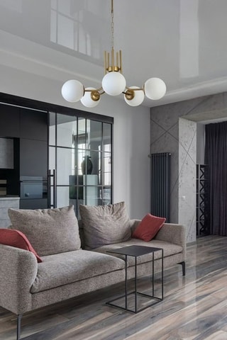 Hanglamp - Goudkleurig en Wit