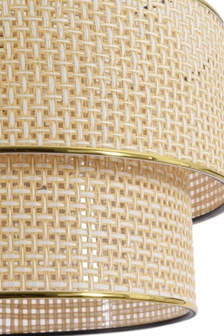 Hanglamp Beige en Goudkleurig