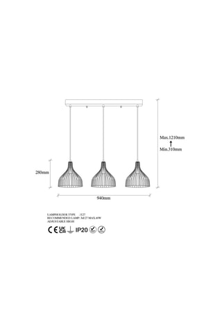Hanglamp Cafu Zwart
