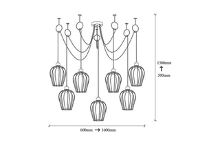 Hanglamp Tel  Zwart