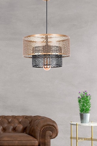 Hanglamp Zwart en Goudkleurig