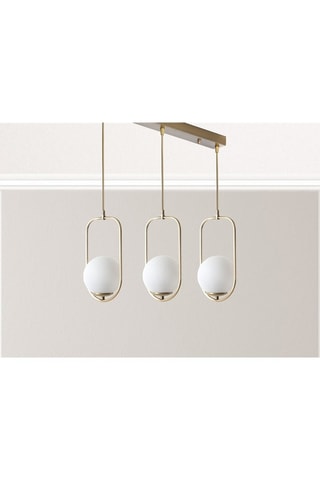 Hanglamp Wit en Koperkleurig