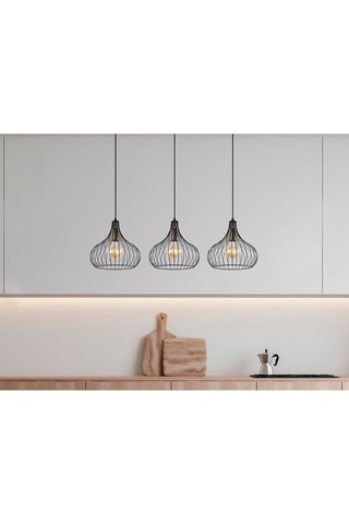 Hanglamp Teldamla - Zwart en Messing
