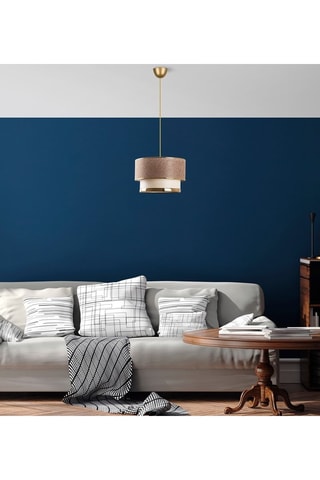 Hanglamp Cake Beige en Goudkleurig