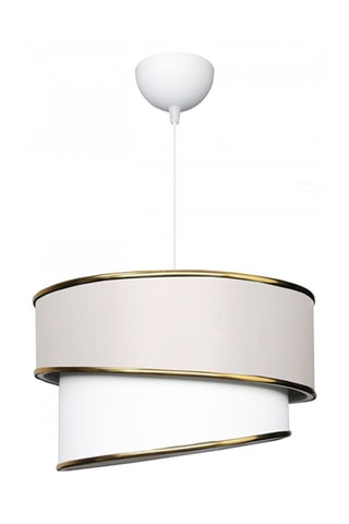 Hanglamp Crèmekleurig en Goudkleurig - 30 x20 x 70 cm